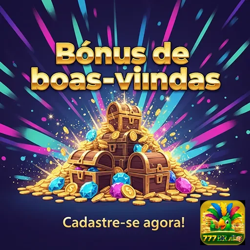 Imagem do bônus de boas-vindas do 777br, destacando ofertas e promoções para novos jogadores.