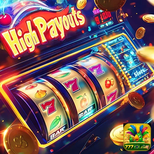 Imagem de uma máquina caça-níqueis com altos prêmios no site 777br.